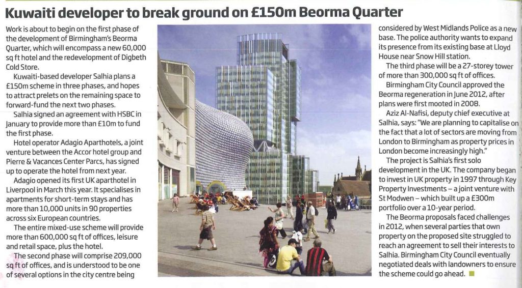 propertyweek article on Beorma